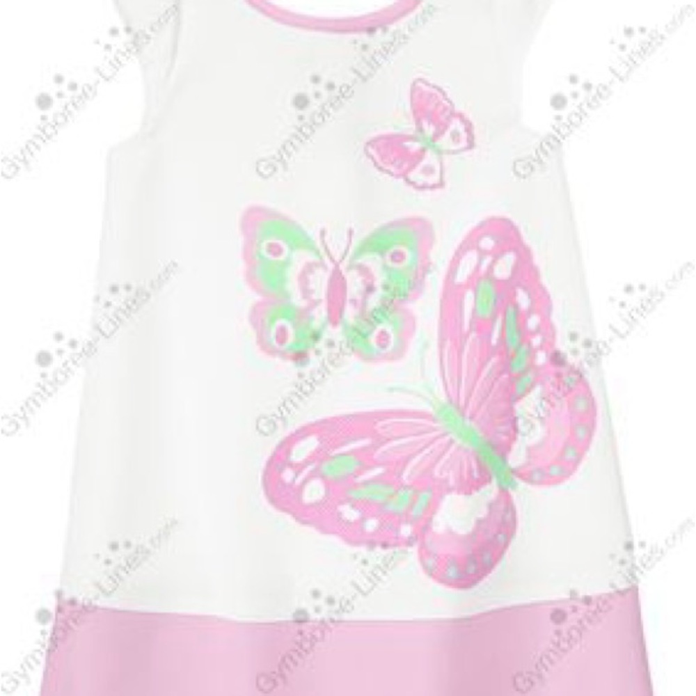 NWT Gymboree Butterfly Bow Back Dress. Size 2T